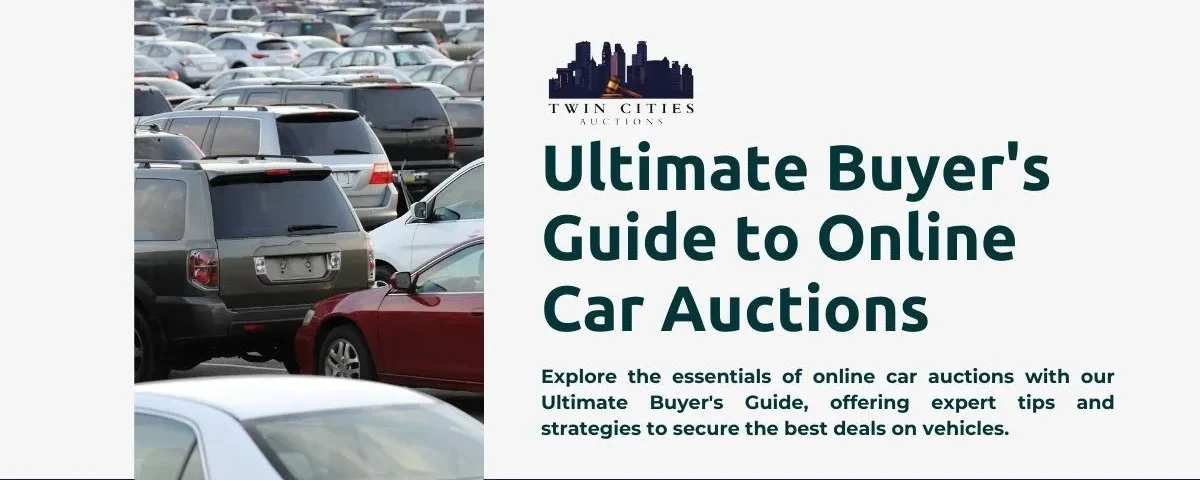 Assortment of vehicles on display, representing various makes and models ready for bidding in the Ultimate Buyer's Guide.