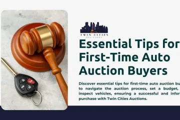 a car key next to a gavel, representing essential tips for first-time auto auction buyers to navigate the auction process