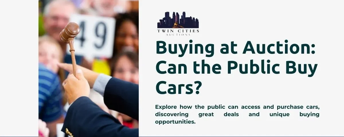 A diverse crowd enthusiastically bidding on cars at a bustling auction, highlighting the public's ability to participate and the thrilling chance to buy vehicles.