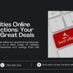 Image promoting Twin Cities Online Car Auctions: Your Key to Great Deals, featuring a keyboard with a 'best offer' key, symbolizing convenience and unbeatable vehicle deals