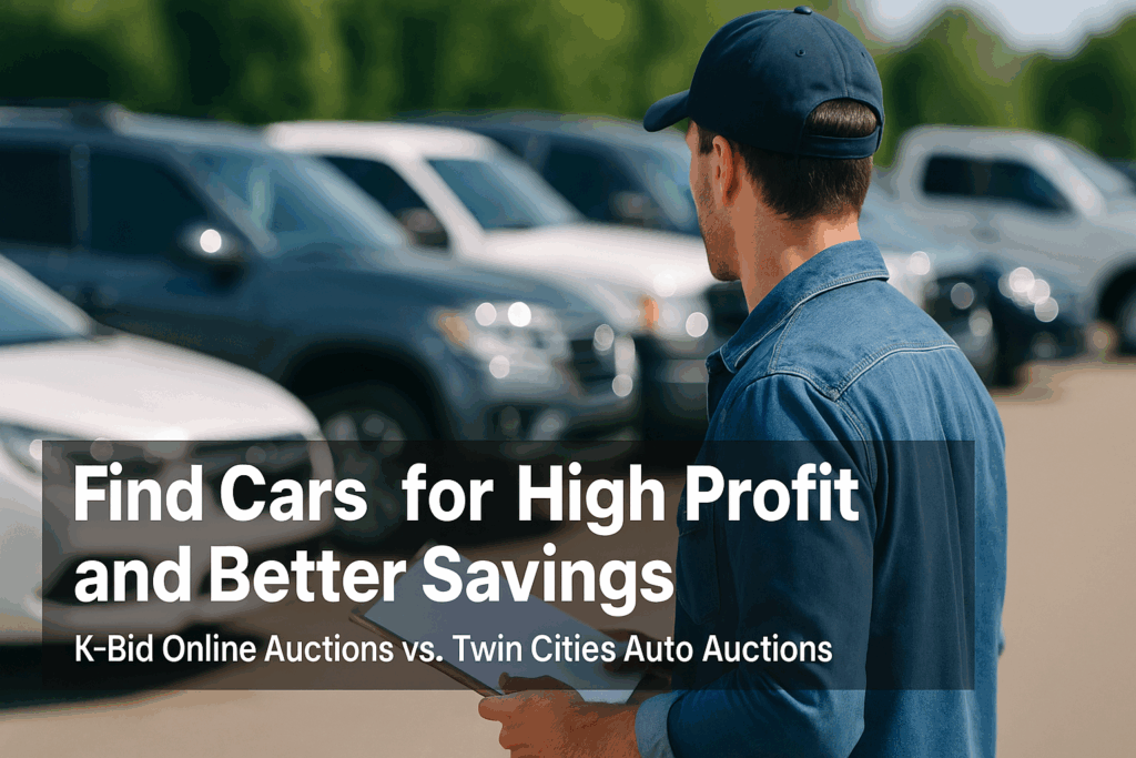choosing between K-Bid online auctions or Twin Cities Auto Auctions